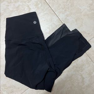 BLACK TWO TONE LULULEMON LEGGINGS 21’